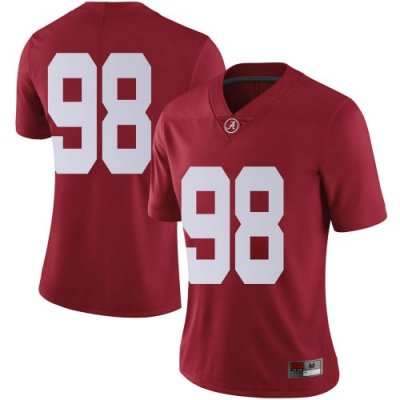 Women's Alabama Crimson Tide #98 Sam Johnson Crimson Limited NCAA College Football Jersey 2403JFBV1